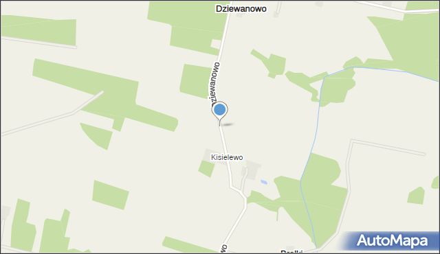 Dziewanowo, Dziewanowo, mapa Dziewanowo