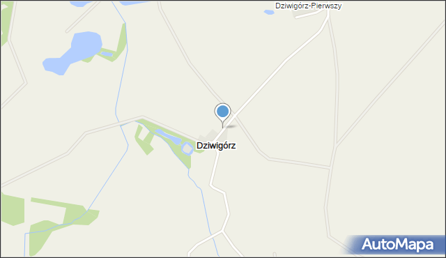 Dziwigórz, Dziwigórz, mapa Dziwigórz