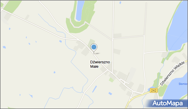 Dźwierszno Małe, Dźwierszno Małe, mapa Dźwierszno Małe