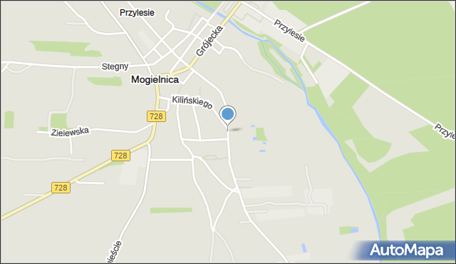Mogielnica powiat grójecki, Dziarnowska, mapa Mogielnica powiat grójecki