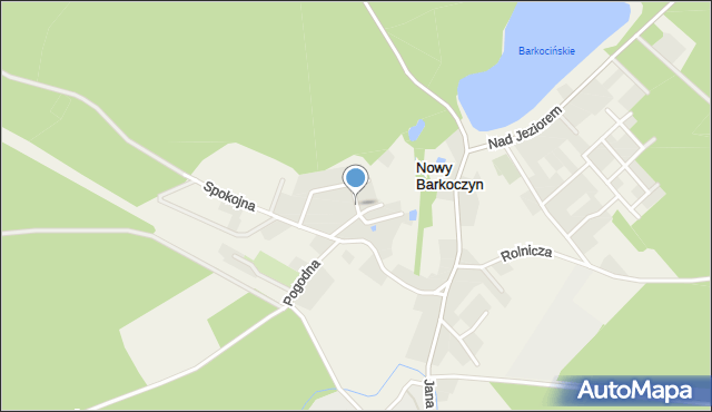 Nowy Barkoczyn, Działkowa, mapa Nowy Barkoczyn