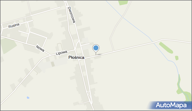 Płośnica, Działdowska, mapa Płośnica