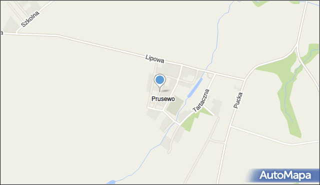 Prusewo, Działkowa, mapa Prusewo