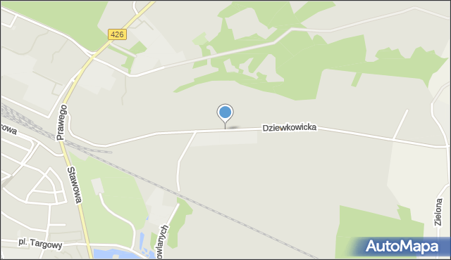 Strzelce Opolskie, Dziewkowicka, mapa Strzelce Opolskie