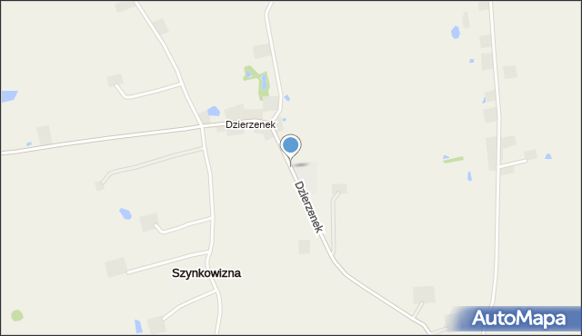 Szynkowizna, Dzierzenek, mapa Szynkowizna