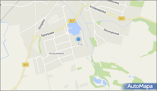 Tolkmicko, Działyńskiego Jana Ignacego, mapa Tolkmicko