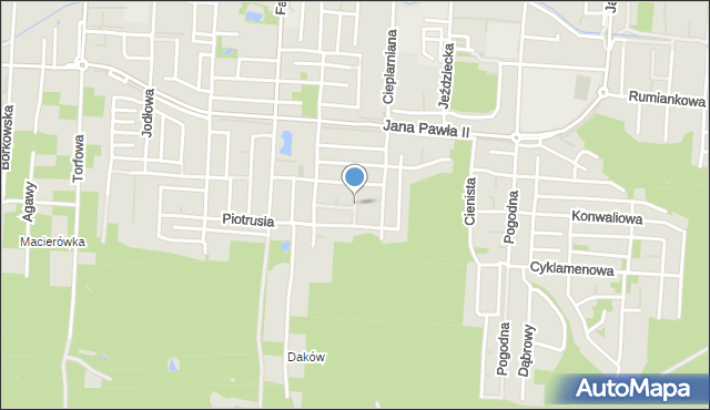 Warszawa, Dzwoneczka, mapa Warszawy