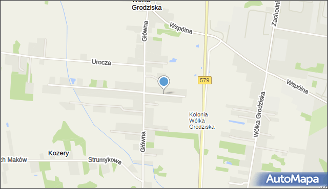 Kozery, Edukacyjna, mapa Kozery