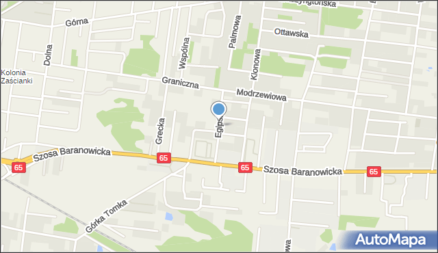 Zaścianki gmina Grabówka, Egipska, mapa Zaścianki gmina Grabówka