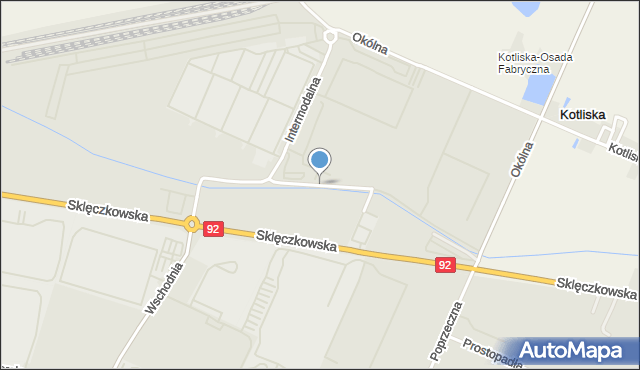 Kutno, Ekonomiczna, mapa Kutno