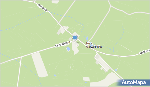 Wola Rębkowska, Ekologiczna, mapa Wola Rębkowska