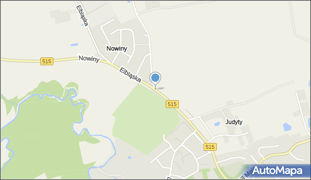 Dzierzgoń, Elbląska, mapa Dzierzgoń