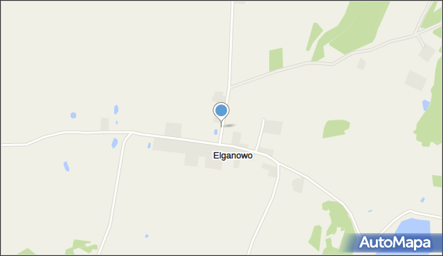 Elganowo, Elganowo, mapa Elganowo