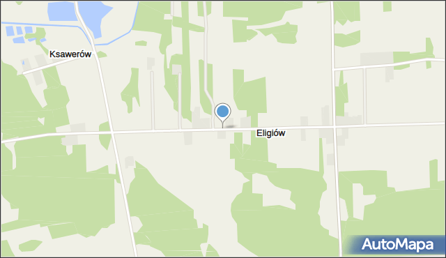 Eligiów, Eligiów, mapa Eligiów