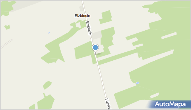 Elżbiecin gmina Grajewo, Elżbiecin, mapa Elżbiecin gmina Grajewo