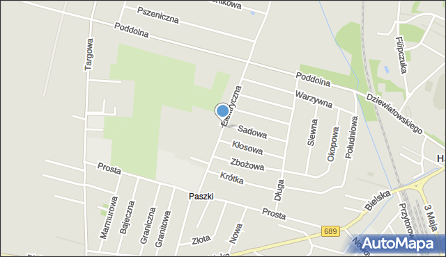 Hajnówka, Elektryczna, mapa Hajnówka