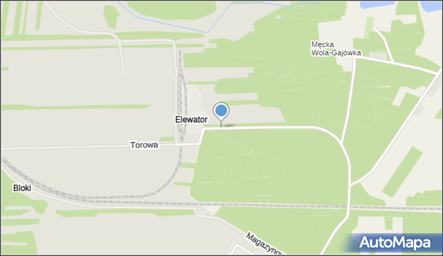 Sieradz, Elewatorowa, mapa Sieradz