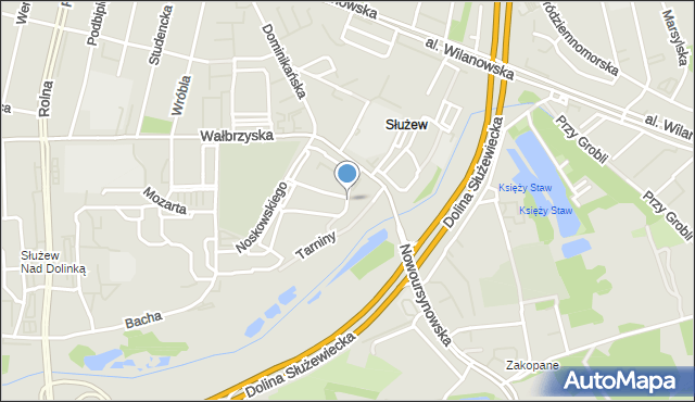 Warszawa, Elsnera Józefa, mapa Warszawy