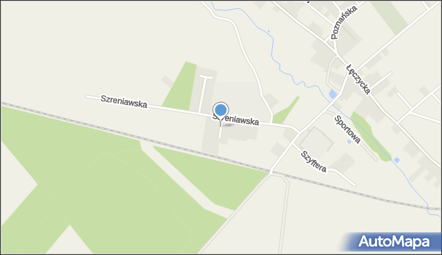 Wiry gmina Komorniki, Elfów, mapa Wiry gmina Komorniki
