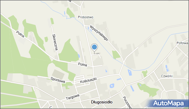 Długosiodło, Energetyków, mapa Długosiodło