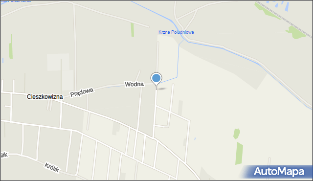 Łuków, Energetyków, mapa Łuków