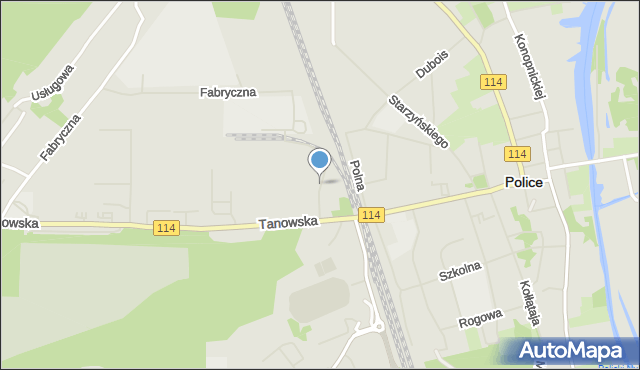 Police, Energetyków, mapa Police