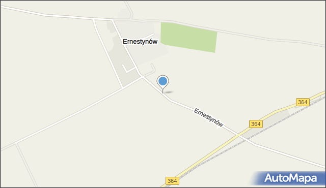 Ernestynów gmina Złotoryja, Ernestynów, mapa Ernestynów gmina Złotoryja