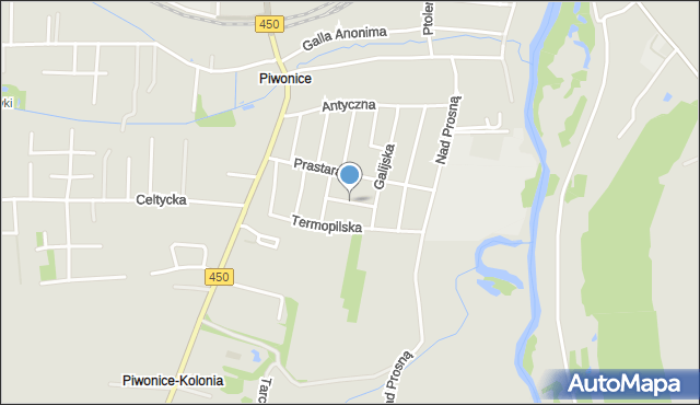 Kalisz, Etruska, mapa Kalisza