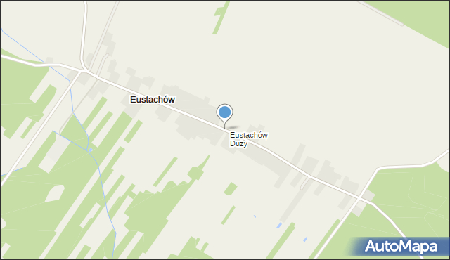 Eustachów, Eustachów Duży, mapa Eustachów