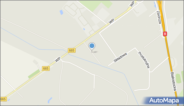 Augustów, Fabryczna, mapa Augustów