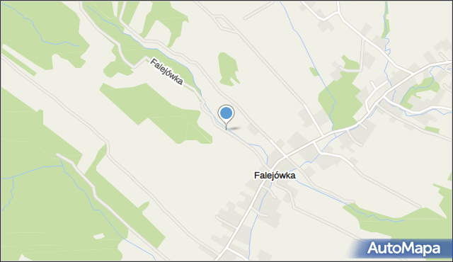 Falejówka, Falejówka, mapa Falejówka