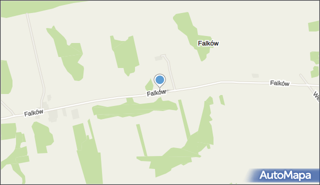 Falków, Falków, mapa Falków