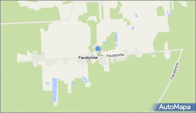 Faustynów, Faustynów, mapa Faustynów