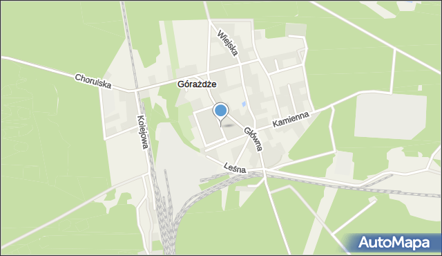 Górażdże, Fabryczna, mapa Górażdże