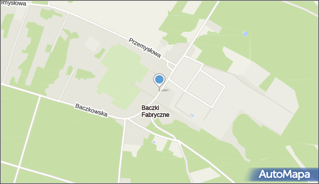 Łochów powiat węgrowski, Fabryczna, mapa Łochów powiat węgrowski