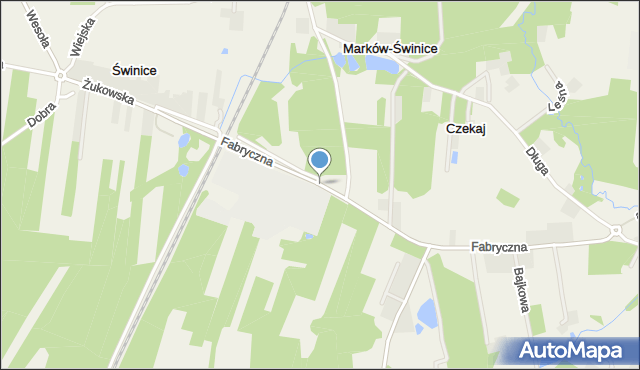 Lublinów, Fabryczna, mapa Lublinów