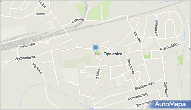 Opalenica powiat nowotomyski, Farna, mapa Opalenica powiat nowotomyski