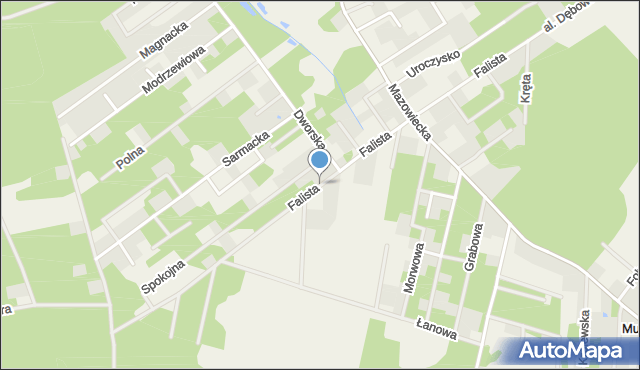 Osowiec gmina Żabia Wola, Falista, mapa Osowiec gmina Żabia Wola