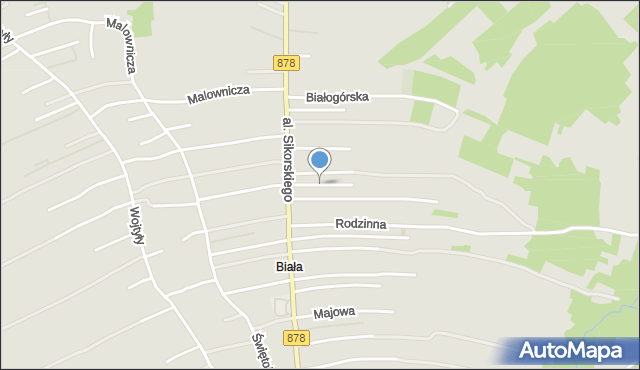 Rzeszów, Familijna, mapa Rzeszów