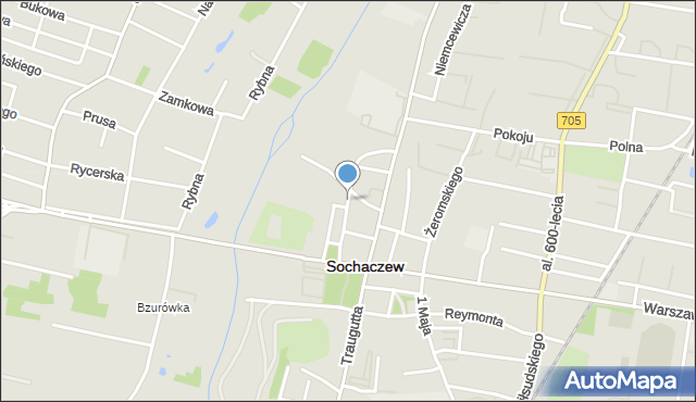 Sochaczew, Farna, mapa Sochaczew