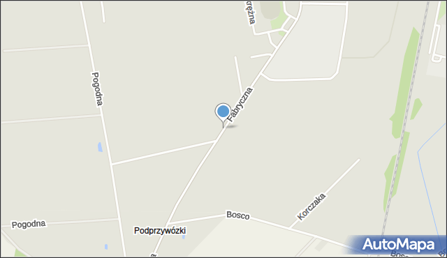 Sokołów Podlaski, Fabryczna, mapa Sokołów Podlaski