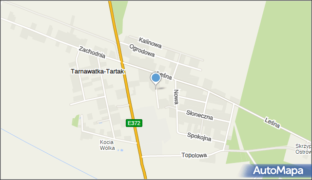 Tarnawatka-Tartak, Fabryczna, mapa Tarnawatka-Tartak