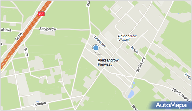 Warszawa, Falenicka, mapa Warszawy