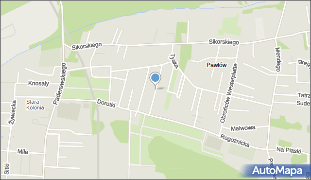 Zabrze, Familijna, mapa Zabrza