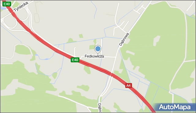 Kraków, Fedkowicza Jerzego, mapa Krakowa