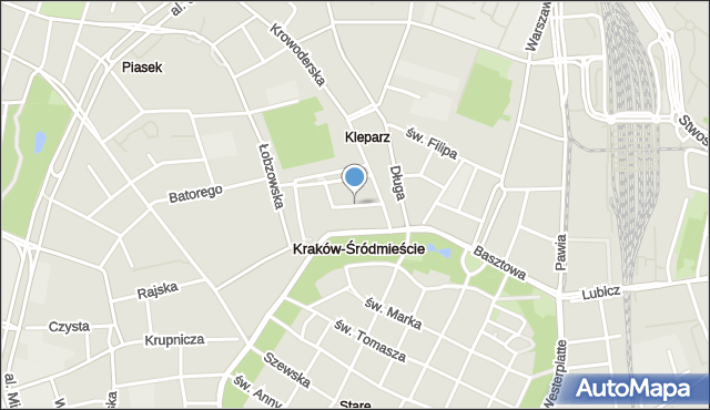 Kraków, Fenn'a Sereno, mapa Krakowa