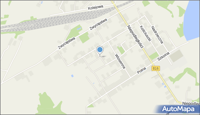 Dorohusk-Osada, Fiołkowa, mapa Dorohusk-Osada