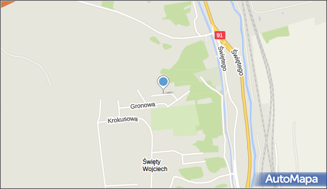 Gdańsk, Figowa, mapa Gdańska