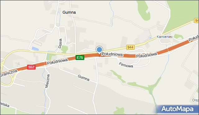 Gumna, Firmowa, mapa Gumna