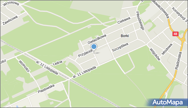 Kozienice, Filtrowa, mapa Kozienice